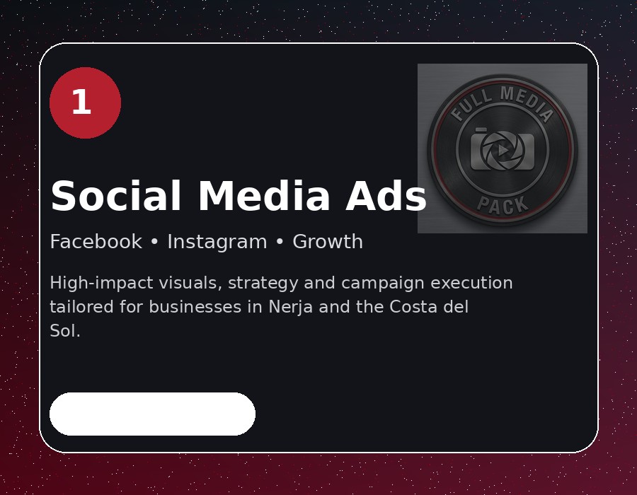 Social media advertising services for businesses in Nerja