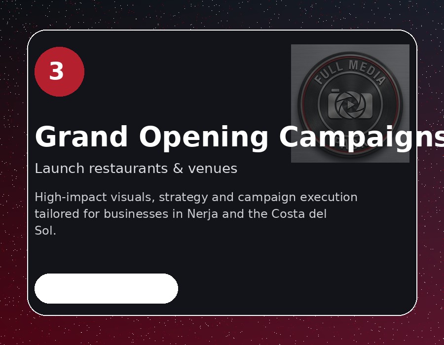 Grand opening promotion for restaurants and businesses